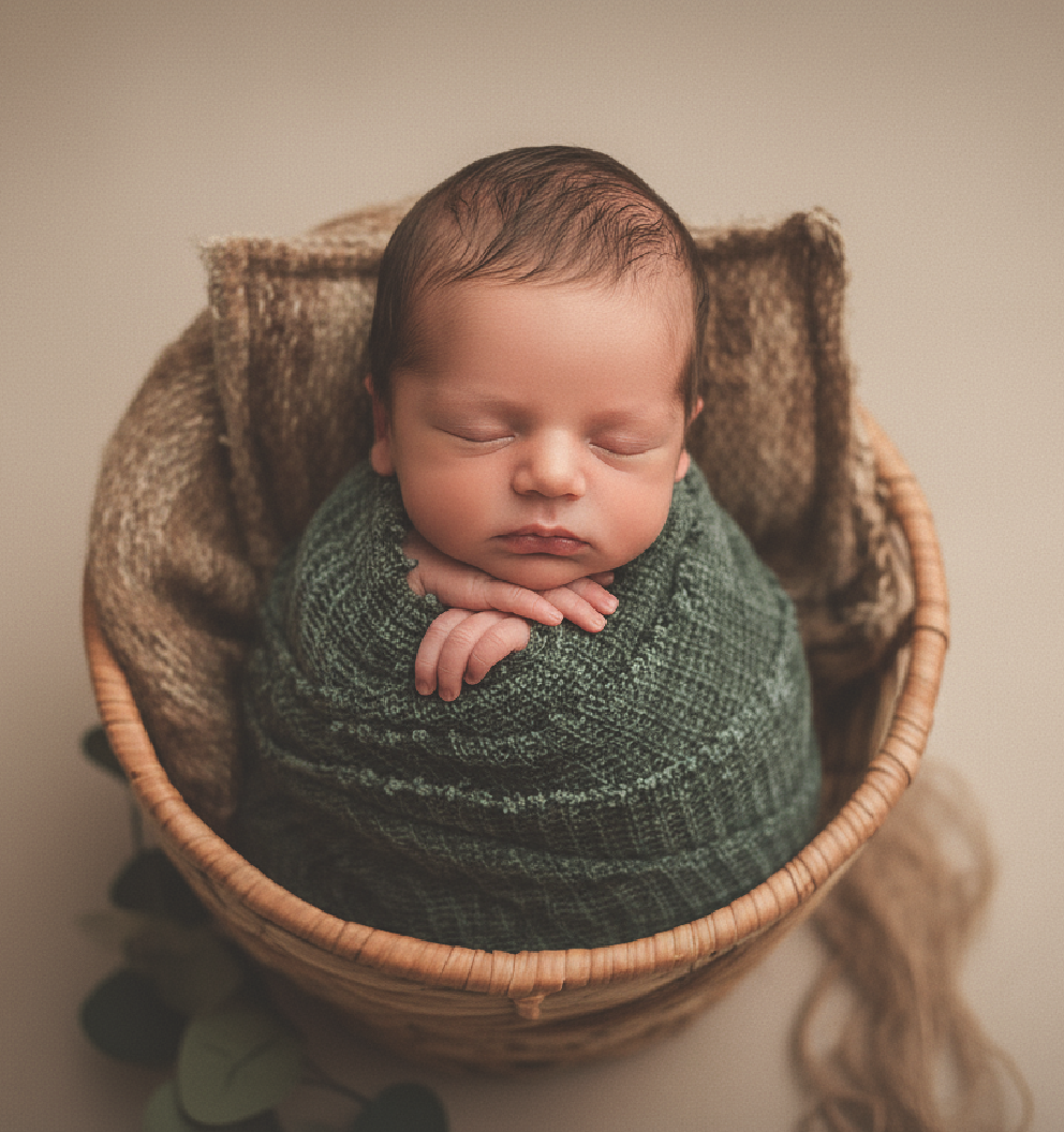 Baby Zoe — Minimal Newborn Studio Portraits | Image by SD