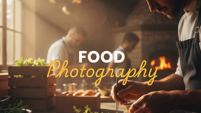 An atmospheric, moody, street photography style image of a chef meticulously plating a dish with fresh Yarra Valley produce in a rustic vineyard restaurant kitchen at golden hour, showcasing authentic Yarra Valley food photography for local businesses.