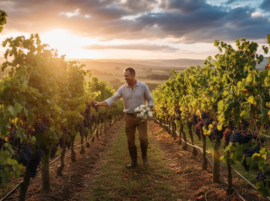 A dynamic, wide-angle shot of a local artisanal cheese maker in Castella, Victoria, expertly crafting cheese, bathed in warm morning light, embodying Castella Victoria commercial branding photography for local businesses.