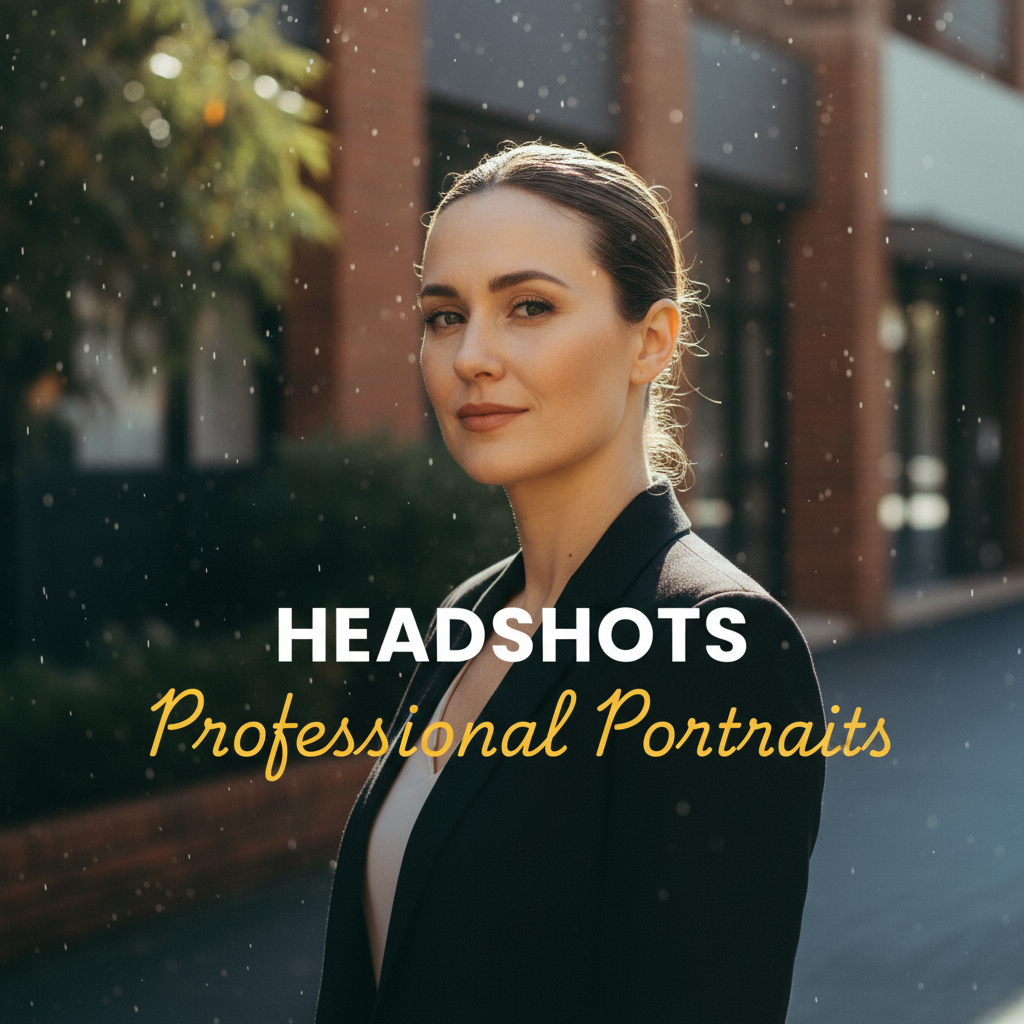 A candid 'Street Photography' style portrait capturing a professional individual in Chirnside Park, Victoria, with a moody, cinematic feel, perfect for Chirnside Park Modern Professional Headshots Victoria. The subject is thoughtfully composed within an urban landscape at golden hour, showcasing depth and character.