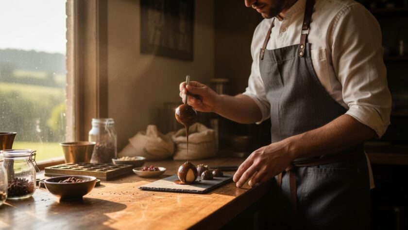 An epic moment captured in Chum Creek, showcasing bespoke advertising photography for local brands, featuring a vibrant, professionally lit product against the natural, lush backdrop of the Yarra Ranges, conveying quality and local charm.