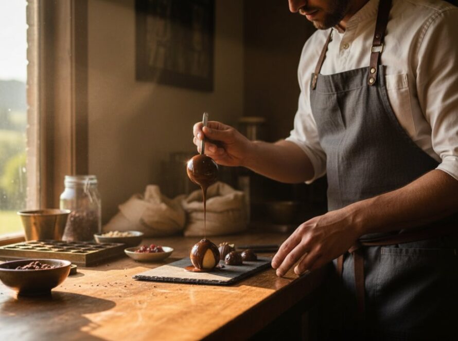 An epic moment captured in Chum Creek, showcasing bespoke advertising photography for local brands, featuring a vibrant, professionally lit product against the natural, lush backdrop of the Yarra Ranges, conveying quality and local charm.