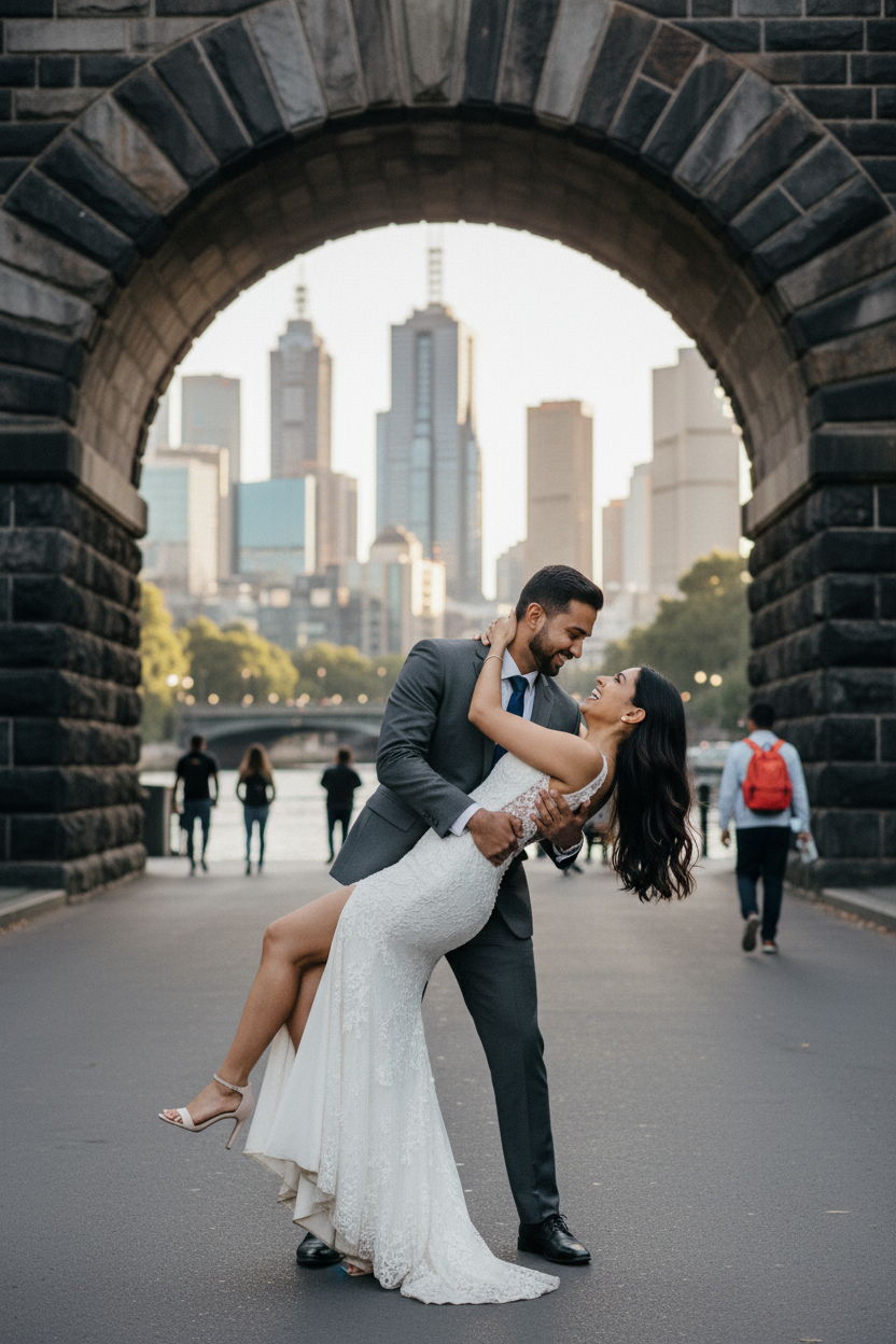 Melbourne Pre-Wedding — Grace & Mason | Iconic Locations | Image by SD