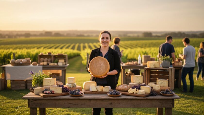 An epic moment captured in Seville East, Victoria, showing a local artisan proudly displaying their handcrafted product, illuminated by warm afternoon light, demonstrating how to Elevate Seville East Business with Professional Advertising Photography.