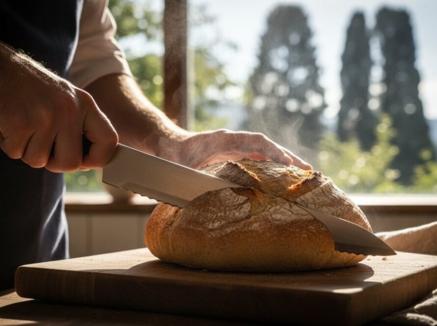 A vibrant, close-up photograph of a steaming, perfectly crafted artisanal pie with a golden crust, presented on a rustic wooden table in a sun-drenched Emerald, Victoria cafe, illustrating the Emerald Victoria best food photography capturing local flavour.