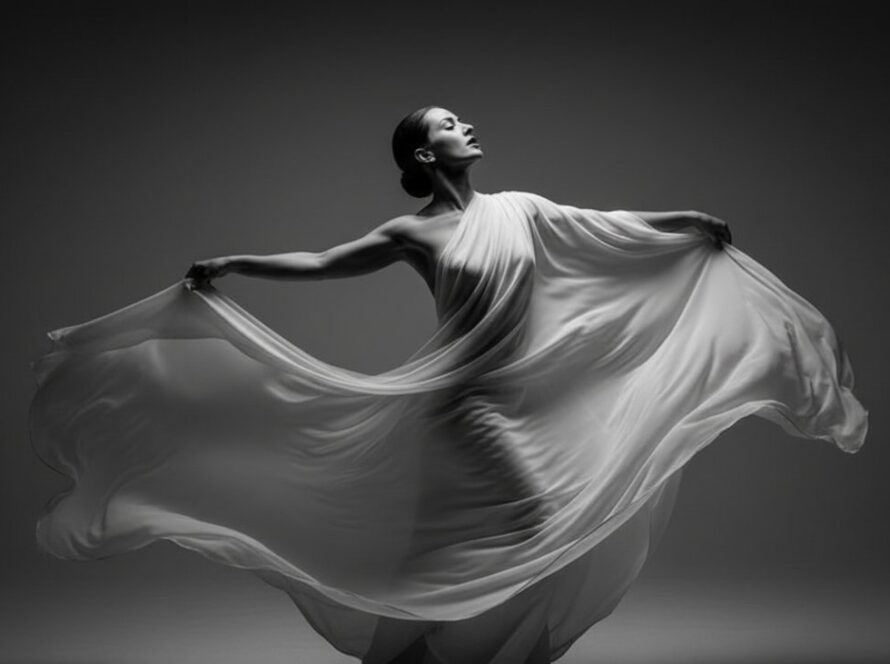 A captivating, artistic, black and white portrait featuring a subject immersed in a powerful moment of reflection, expertly captured through luxury studio portrait photography Gruyere Victoria, with dramatic lighting highlighting their silhouette and expression, creating an epic, timeless image.