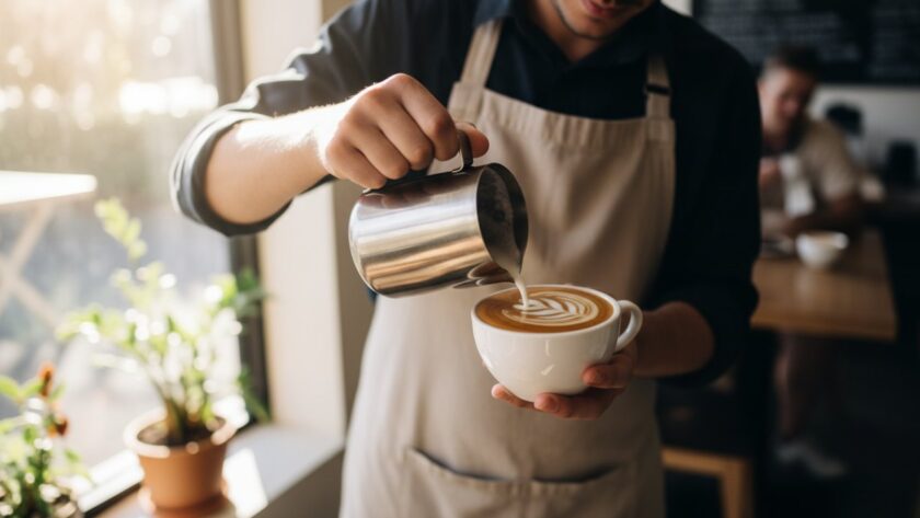 An exquisite, close-up 'epic moment' shot of a perfectly plated brunch dish, possibly avocado toast with a perfectly poached egg, steam gently rising, bathed in soft morning light from a window in a bustling Mornington café, showcasing Mornington's vibrant café food photography artistry.