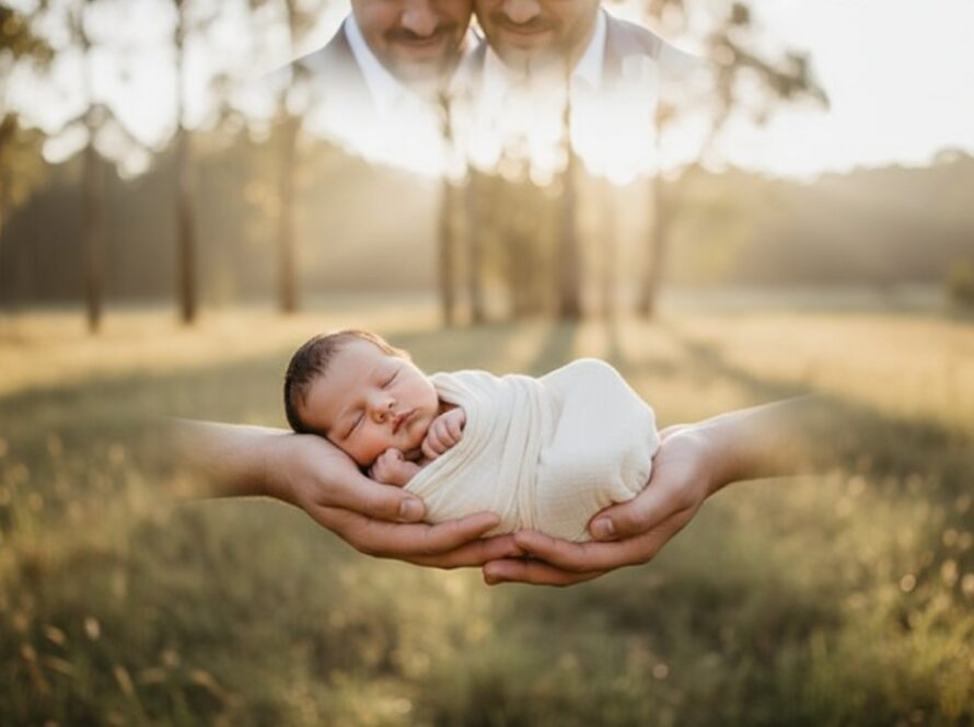 An intimate and heartwarming photograph of a newborn baby peacefully sleeping, bathed in soft, natural light, during a newborn photography bittern victoria natural light session, showcasing their tiny features in a serene setting.
