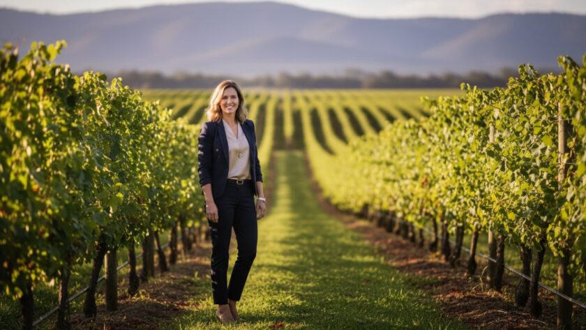 A dynamic, close-up portrait of a confident local professional in Wandin East, showcasing their authentic personality amidst a soft, natural Wandin East backdrop, emphasizing their expertise through professional corporate photography. The subject is smiling warmly, looking directly at the camera, with the morning light creating a beautiful, soft glow. This Wandin East authentic corporate headshots for local professionals captures a genuine connection.