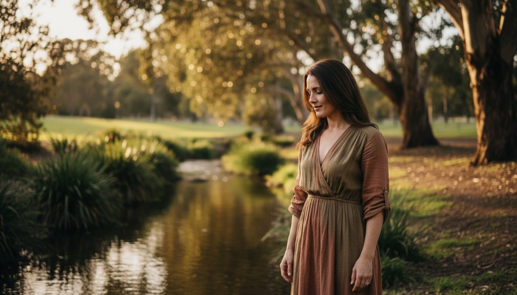 An evocative black and white portrait, showcasing the Ashburton Fine Art Photography Storytelling style, featuring a subject lost in thought amidst the dappled light of an Ashburton park, exuding deep emotion and artistic grace.