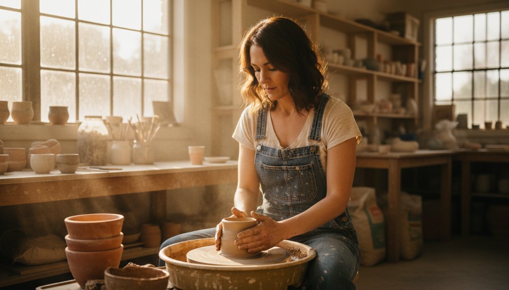 A dynamic and emotionally charged photograph showcasing authentic Bayswater branding photography, featuring a passionate local cafe owner smiling genuinely while expertly pouring latte art in their bustling Bayswater establishment, bathed in warm, natural light, reflecting community spirit and delicious craftsmanship.