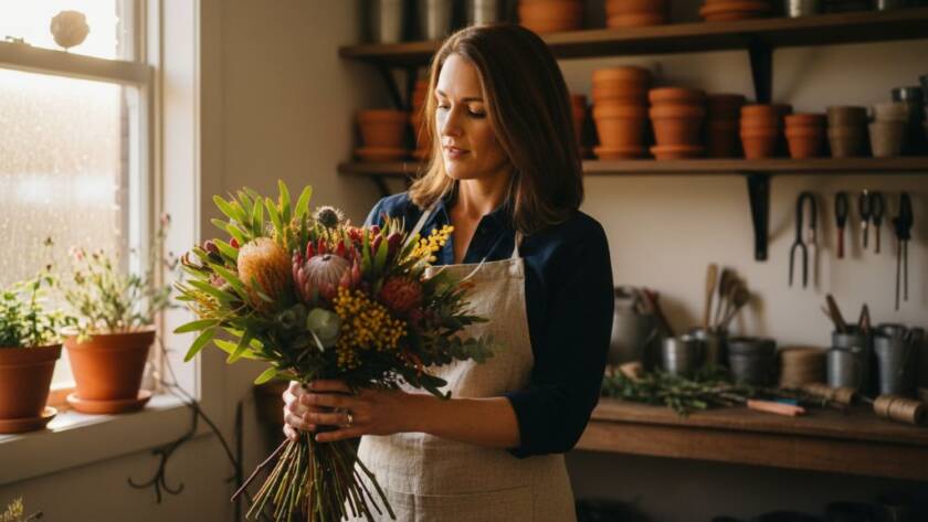 Dynamic close-up of a local artisan passionately crafting pottery in their sunlit Croydon South studio, showcasing the essence of authentic branding photography Croydon South small businesses thrive, with golden hour light illuminating their focused expression and the intricate details of their work.