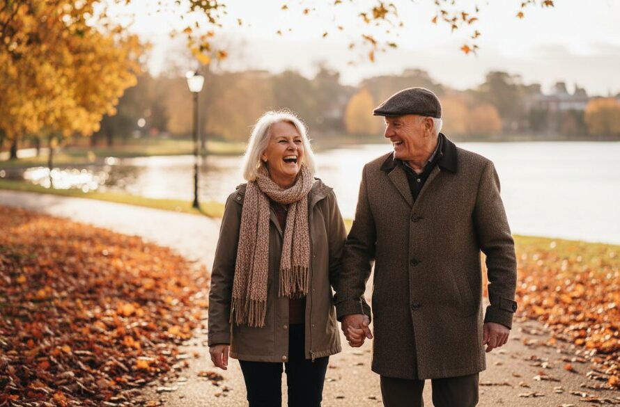 A heartwarming, sun-drenched image of a family laughing genuinely in the Ballarat Botanical Gardens, showcasing authentic candid photography Ballarat Central Victoria, with dramatic golden hour lighting highlighting their joyful expressions.