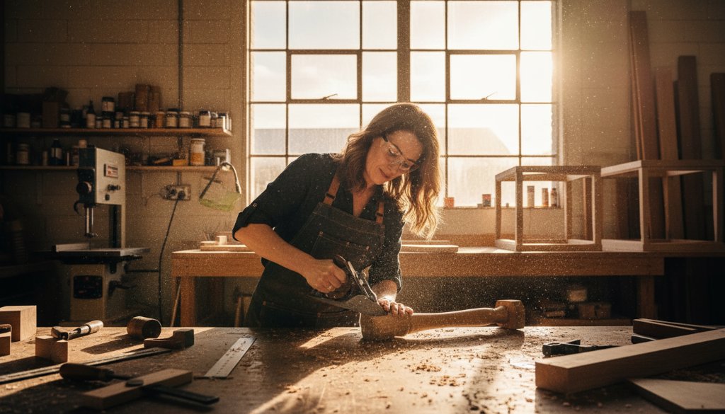An inspiring wide shot of a creative entrepreneur being interviewed in a vibrant Bayswater cafe, showcasing authentic Bayswater Editorial Photography for Melbourne Brands, with dynamic natural light streaming through large windows, captured as a professional, color-graded image.