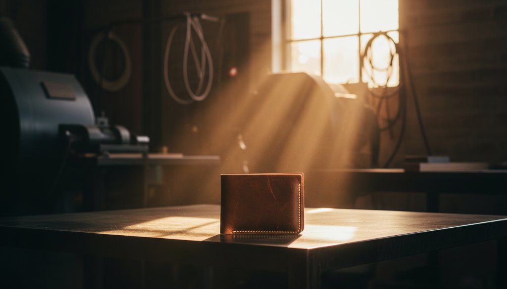 Dramatic close-up of a premium, sustainably-sourced coffee bag being poured into a mug, illuminated by a warm, golden light filtering through a window in a rustic Bayswater café setting, showcasing professional Bayswater Victoria product advertising photography.