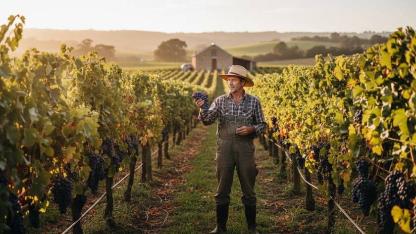 A powerful editorial photograph showing a local artisan passionately crafting their product in a rustic Beaconsfield workshop, bathed in dramatic natural light, capturing the essence of Beaconsfield Victoria editorial photography local stories.