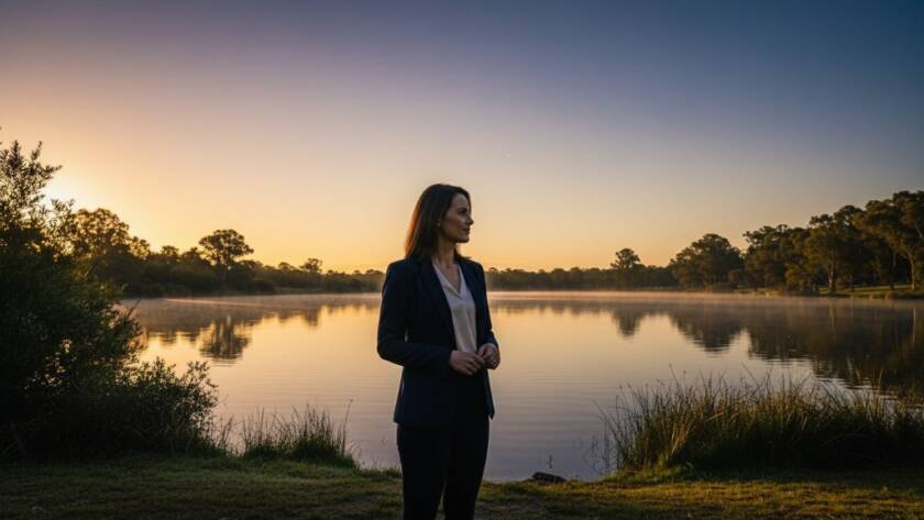 An exquisite bespoke fine art photography Doncaster East Victoria portrait, capturing a child's wonder amidst the golden hour glow, evoking a timeless, painterly quality.
