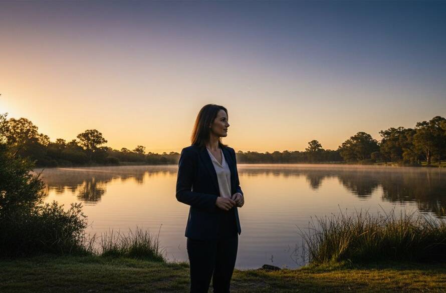 An exquisite bespoke fine art photography Doncaster East Victoria portrait, capturing a child's wonder amidst the golden hour glow, evoking a timeless, painterly quality.