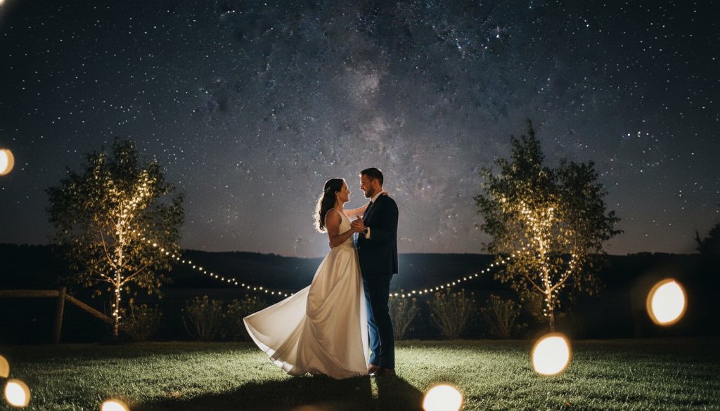 An epic, emotionally charged photograph of a newly married couple, embraced in a tender kiss amidst the golden hour glow of a rustic Kurunjang vineyard, showcasing bespoke Kurunjang wedding photography Victoria memories with dramatic backlighting and professional colour grading.