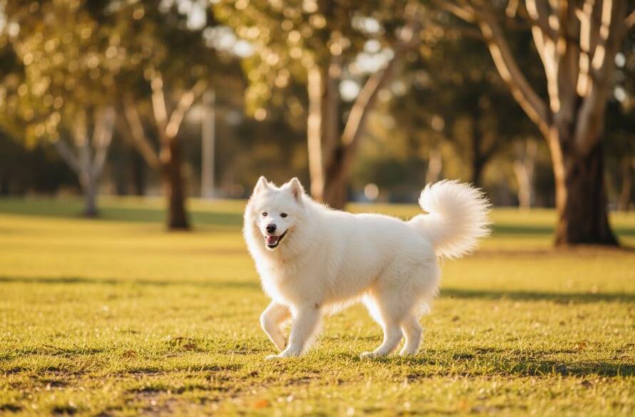 An energetic golden retriever mid-leap, catching a frisbee in a sun-drenched park in Blackburn South, perfectly embodying Blackburn South pet photography capturing cherished dog moments.