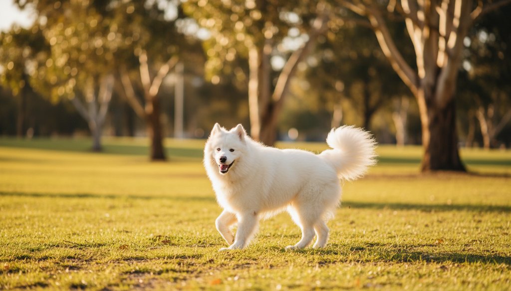 An energetic golden retriever mid-leap, catching a frisbee in a sun-drenched park in Blackburn South, perfectly embodying Blackburn South pet photography capturing cherished dog moments.