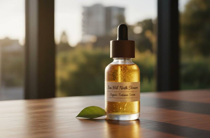 Dynamic hero shot featuring professional Box Hill North eCommerce product photography Melbourne, showcasing a locally crafted artisan coffee bean package dramatically lit on a rustic wooden table in a Box Hill North cafe, with dappled sunlight through a window and blurred urban backdrop.