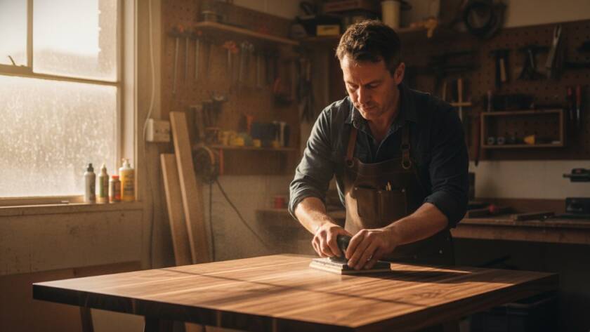 Dramatic shot of a small business owner proudly showcasing a locally crafted product, bathed in golden hour light in a vibrant Bulleen setting, exemplifying Bulleen advertising photography vibrant local businesses.