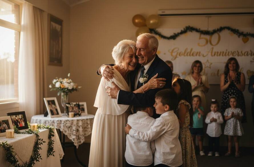 An emotionally charged, candid photograph of a family celebrating a significant milestone event in a beautifully decorated community hall in Melton West, with soft, warm lighting highlighting a genuine moment of laughter and connection, perfectly capturing authentic event memories Melton West.