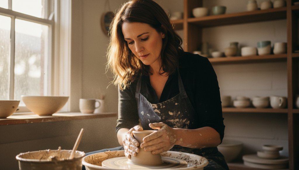 A dramatic and candid shot of a local business owner passionately explaining their work, surrounded by their team in a modern Ringwood East office, expertly demonstrating Capturing Ringwood East's Professional Stories with Editorial Photography.