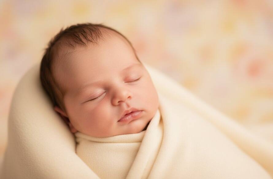 An intimate, beautifully lit close-up of a sleeping newborn baby's tiny hands gently grasping a parent's finger, showcasing the delicate details and emotional connection, exemplifying Chadstone newborn photography capturing tiny miracles with dramatic, soft light filtering from a window.