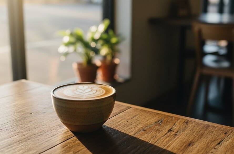 Dramatic, cinematic close-up of a perfectly plated gourmet burger from a Clyde North cafe, illuminated by soft, warm light filtering through a window, showcasing glistening ingredients and a vibrant setting, captured by a Clyde North professional cafe food photography expert.