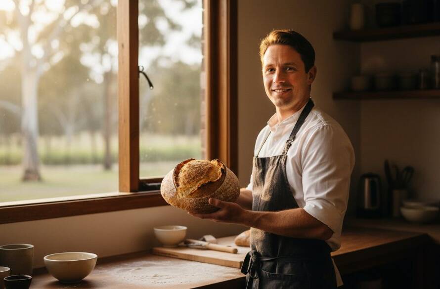 An epic moment captured in Cranbourne East showcasing vibrant, professional advertising photography for a local artisan's bespoke product, dramatically lit at sunset in a bustling market scene, highlighting the quality and impact for local brand impact.