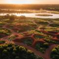 Cranbourne Royal Botanic Gardens drone photography: Elevated Views