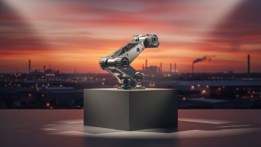 An epic, dramatically lit shot showcasing a vibrant, locally-made product against a blurred, dynamic Dandenong North streetscape, embodying Dandenong North Advertising Photography for Business Growth.