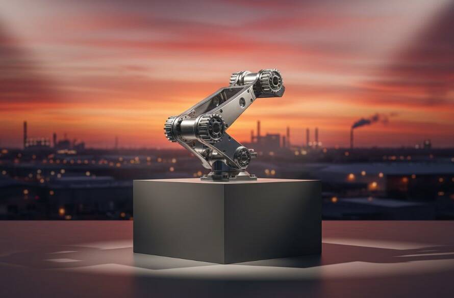 An epic, dramatically lit shot showcasing a vibrant, locally-made product against a blurred, dynamic Dandenong North streetscape, embodying Dandenong North Advertising Photography for Business Growth.