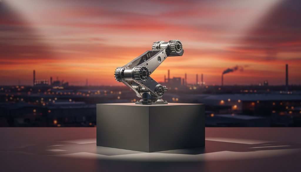 An epic, dramatically lit shot showcasing a vibrant, locally-made product against a blurred, dynamic Dandenong North streetscape, embodying Dandenong North Advertising Photography for Business Growth.