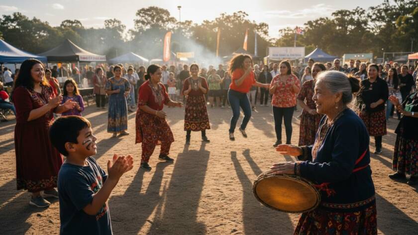 A dynamic, dramatic editorial photograph showcasing a local Deer Park Victoria community event, with vibrant participants in motion, expertly captured to embody the compelling visual narratives of the area under dramatic afternoon light, perfect for Deer Park Victoria editorial photography for compelling visual narratives.