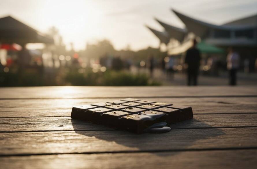 A beautifully lit, high-angle shot showcasing a handcrafted ceramic coffee mug on a rustic timber table, surrounded by steaming coffee beans and a sprig of local Australian wattle, set against a softly blurred background hinting at a vibrant Doncaster market, embodying Doncaster Victoria product photography storytelling for local brands. The dramatic studio lighting highlights the texture and form of the product, with a warm, inviting colour palette.