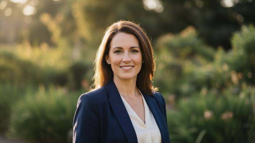 A modern professional, radiating confidence, captured in dynamic Mulgrave professional headshots against a softly blurred Mulgrave urban backdrop, dramatic studio lighting highlighting their determined expression, creating an epic, inspiring portrait that boosts their career presence.