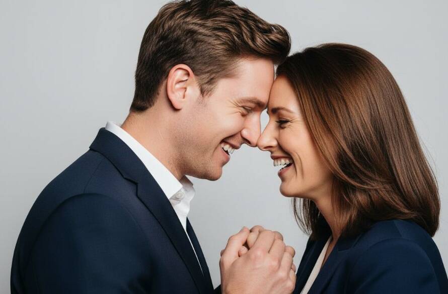 An emotive, dramatic high-key studio portrait of a laughing family embracing, captured during dynamic studio portrait sessions Blackburn North, with soft, directional lighting highlighting their joyous expressions and strong connection. Professional colour grading.