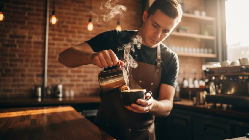 A dynamic, high-angle shot showcasing a local Kealba artisan meticulously crafting bespoke jewellery in their workshop, bathed in dramatic golden hour light, perfectly capturing the essence to elevate Kealba business visuals with professional commercial photography and highlight their dedication.