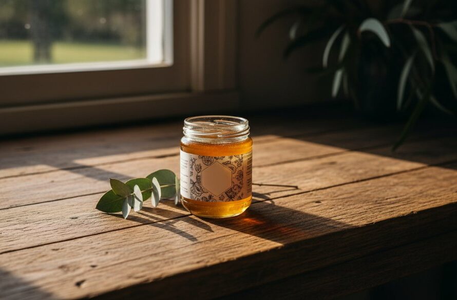 A dramatically lit, professionally colour-graded photograph showcasing the meticulous detail of a handcrafted Kialla artisan cheese wheel, resting on a rustic wooden board with native Australian botanicals subtly arranged around it, capturing the essence of local craftsmanship in an epic moment of rustic elegance. This image exemplifies how to Elevate Kialla Product Photography for Local Artisans.
