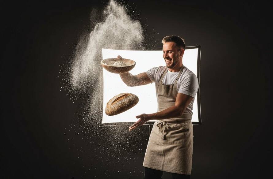 An evocative close-up shot of a local Mont Albert artisan meticulously crafting a custom piece in a modern studio, showcasing the passion and precision that elevate their Mont Albert brand with professional studio photography, captured with dramatic, cinematic lighting.