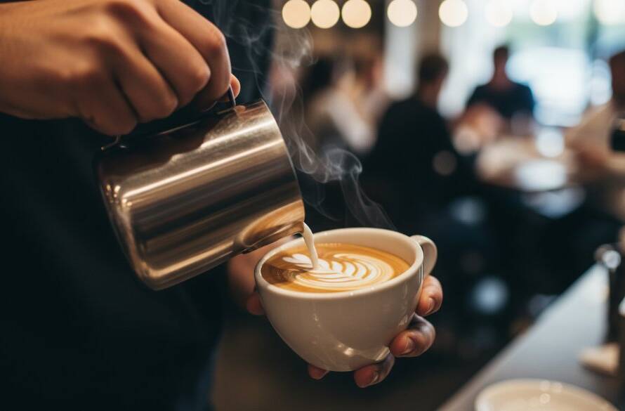 A dynamic, close-up, dramatic shot of a chef meticulously plating a vibrant dish inside a bustling Box Hill cafe, with steam rising gracefully and warm, inviting light highlighting the textures, perfectly capturing the essence of elevating Box Hill cafe food photography.