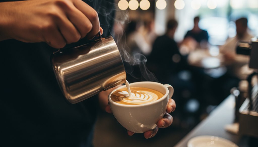 A dynamic, close-up, dramatic shot of a chef meticulously plating a vibrant dish inside a bustling Box Hill cafe, with steam rising gracefully and warm, inviting light highlighting the textures, perfectly capturing the essence of elevating Box Hill cafe food photography.