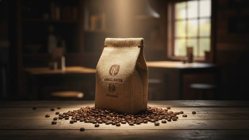 An epic moment captured: a close-up, dramatic shot of a handcrafted artisan ceramic bowl with a unique glaze, beautifully illuminated to showcase its texture and form, representing elevating local Clyde product photography for artisan brands, set against a softly blurred, warm studio background.