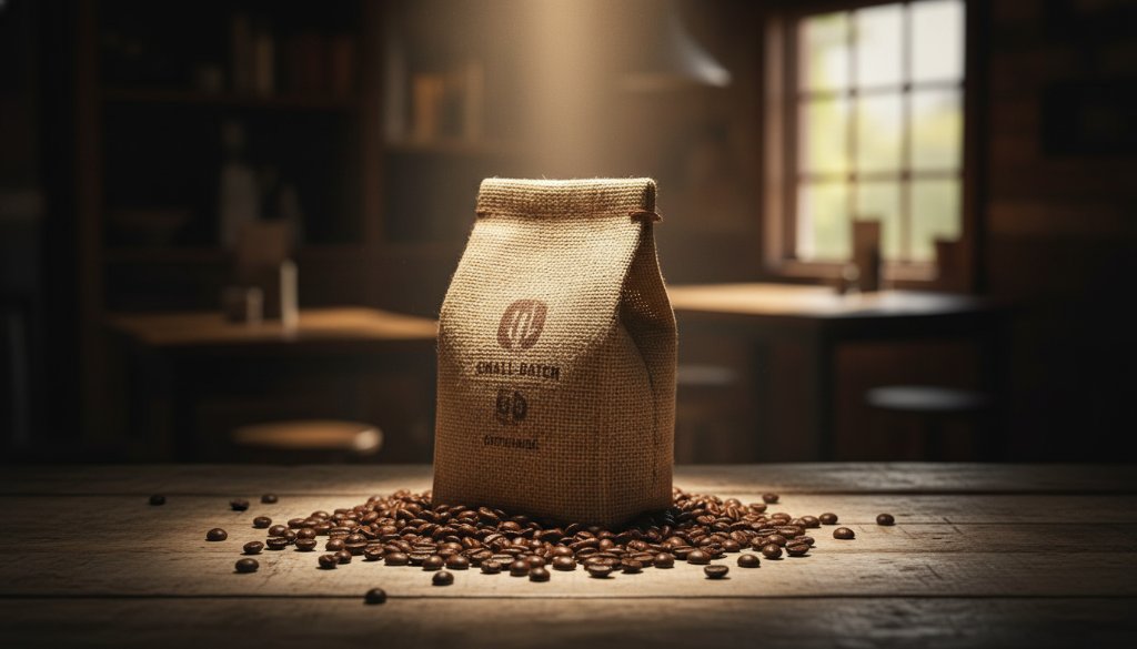 An epic moment captured: a close-up, dramatic shot of a handcrafted artisan ceramic bowl with a unique glaze, beautifully illuminated to showcase its texture and form, representing elevating local Clyde product photography for artisan brands, set against a softly blurred, warm studio background.