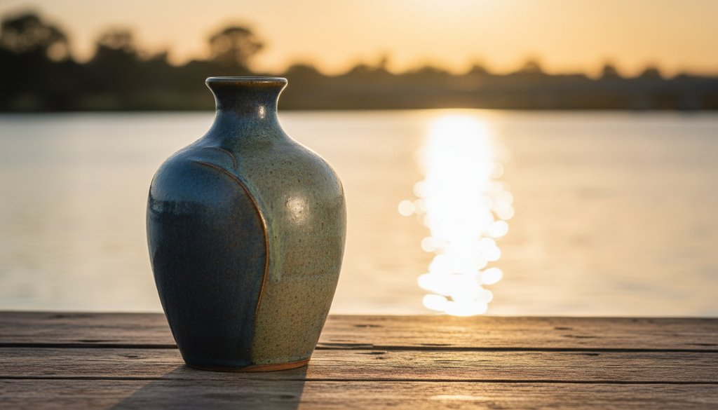 An epic moment captured, showcasing a local Yarrawonga business's artisanal product with dramatic backlighting and a vibrant, authentic atmosphere, embodying the spirit of Elevating Yarrawonga Brands with Professional Advertising Photography.