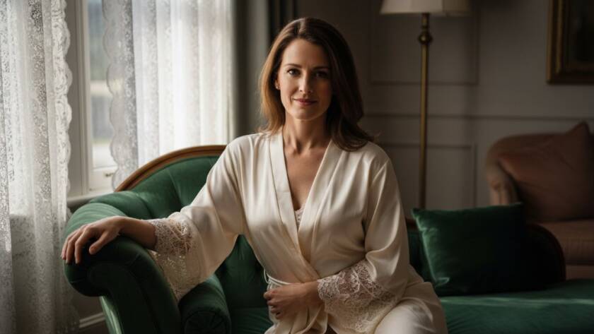 A stunning, dramatically lit boudoir portrait of a woman in Scoresby, Victoria, showcasing empowered confidence and grace. She is beautifully posed near a window, with soft, ethereal light highlighting her form, embodying the essence of empowering boudoir photography Scoresby VIC.