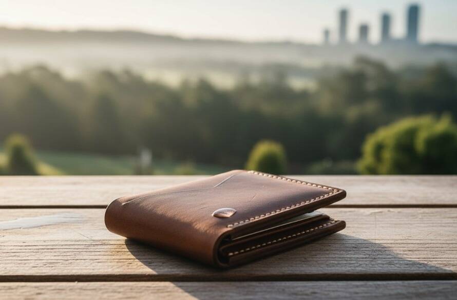 Exceptional Product Photography Doncaster East showcasing a beautifully lit handcrafted ceramic mug, artfully arranged on a rustic timber slab at a sun-drenched cafe balcony overlooking the serene Doncaster East landscapes, capturing its exquisite texture and form with dramatic, golden hour lighting.